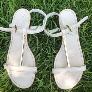 Tory Burch White Sandals